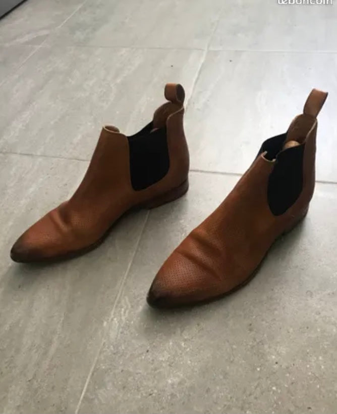 Bottines marron