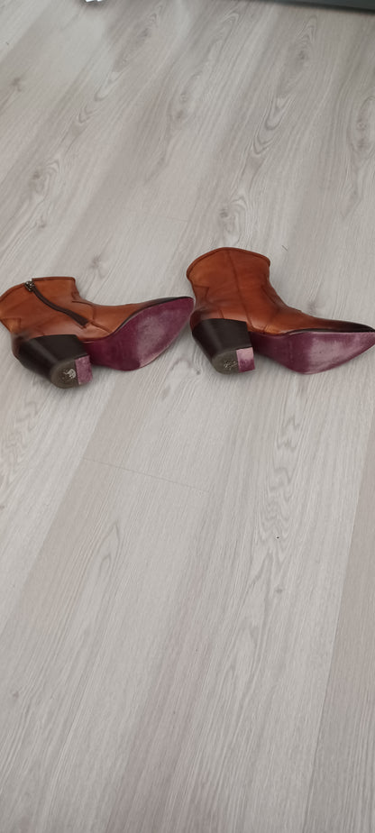 Bottines marron