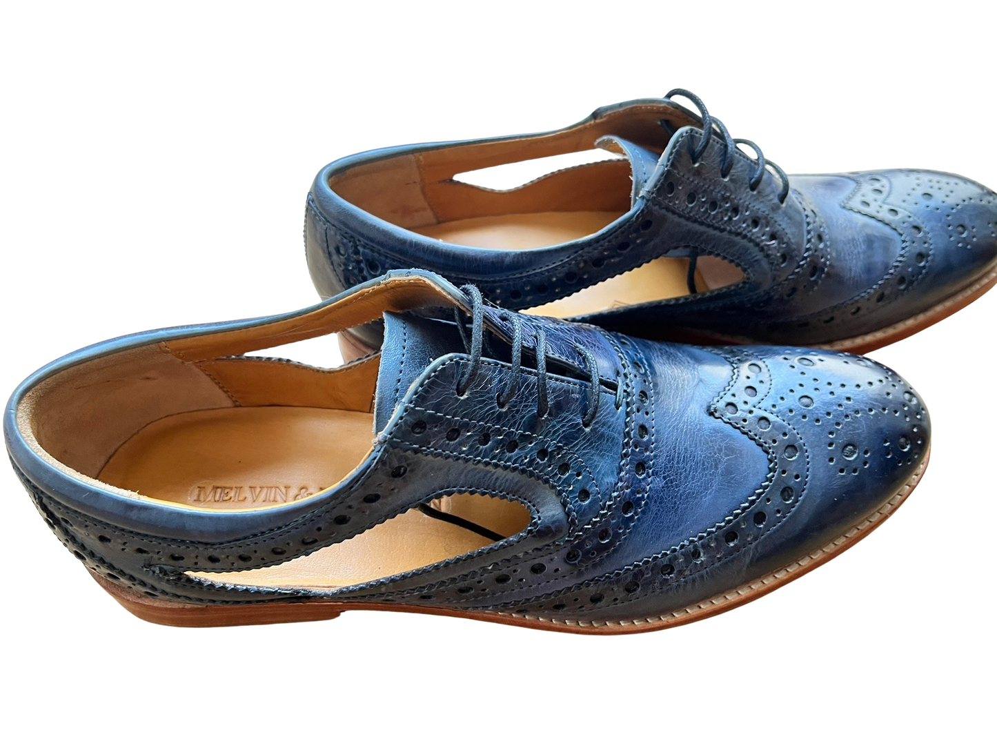 Blue derbies