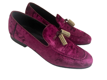 Purple loafers