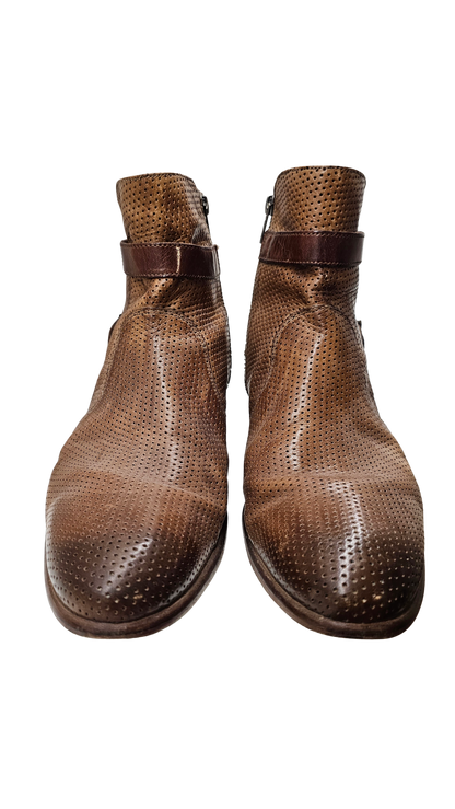 Bottines marron