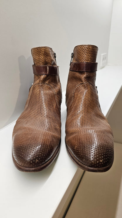 Bottines marron