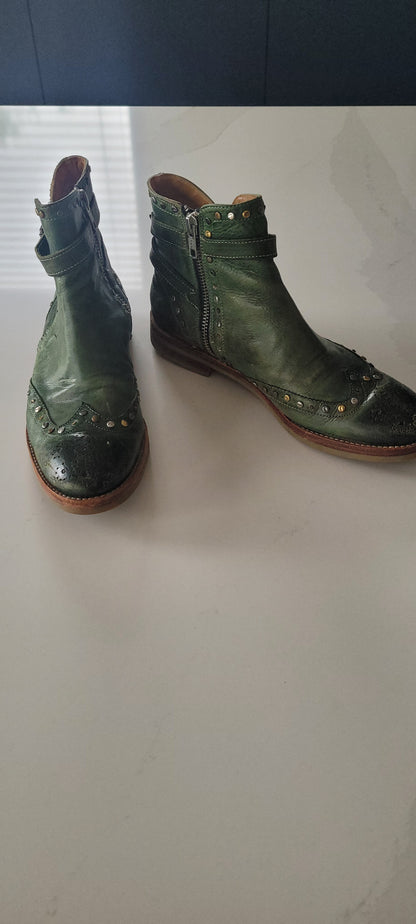 Bottines vertes